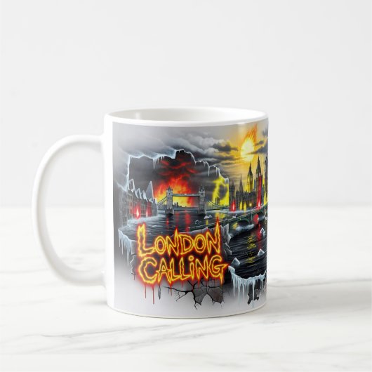 Tasse London Calling Fire Ice Chaos Apocalypse (Gauche)