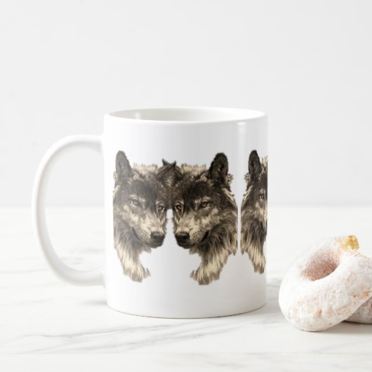 Tasse Loup (Avec donut)