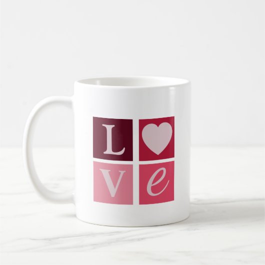 Tasse LOVE Block Heart (Gauche)