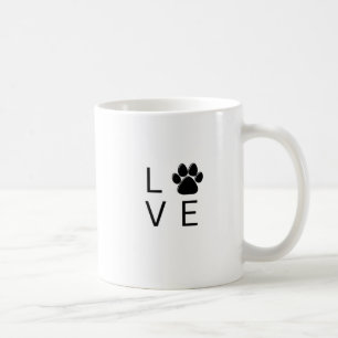 Tasse « “LOVE” Empreinte de Patte Blanche » pour l