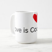 Tasse Love is Cool Café (Devant gauche)