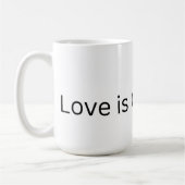 Tasse Love is Cool Café (Gauche)