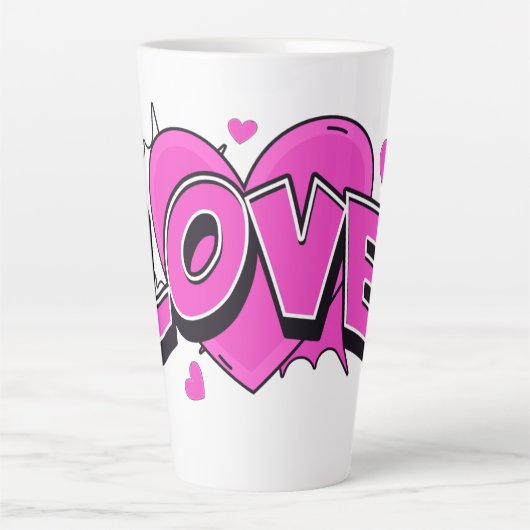 tasse LOVE latte (Devant)