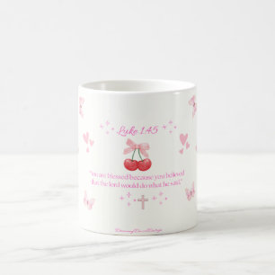 Tasse Luke 1:45 / Tasse de foi chrétienne par Drea