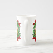 Tasse lumineuse de porcelaine tendre de Noël (Dos)