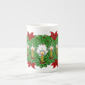 Tasse lumineuse de porcelaine tendre de Noël (Devant)