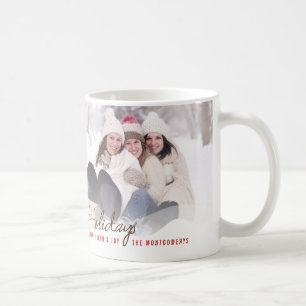 Tasse lunatique de photo de vacances d'arbres de