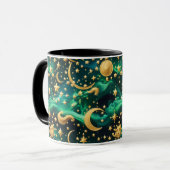 Tasse - Lune céleste émeraude (Devant gauche)