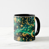 Tasse - Lune céleste émeraude (Devant droit)