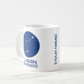 Tasse Lyran Starseed – Conception de la constellat (Devant gauche)