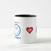 Tasse M1 de coeur de tiret (Centre)