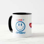 Tasse M1 de coeur de tiret (Devant gauche)