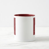 Tasse M à monogramme moderne pailleté avec nom (Centre)