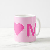 Tasse M❤M - Contour Rose x Blanc (Devant droit)