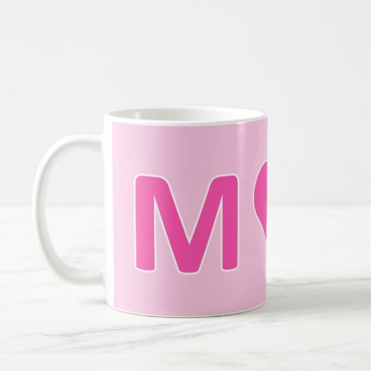 Tasse M❤M - Contour Rose x Blanc (Gauche)