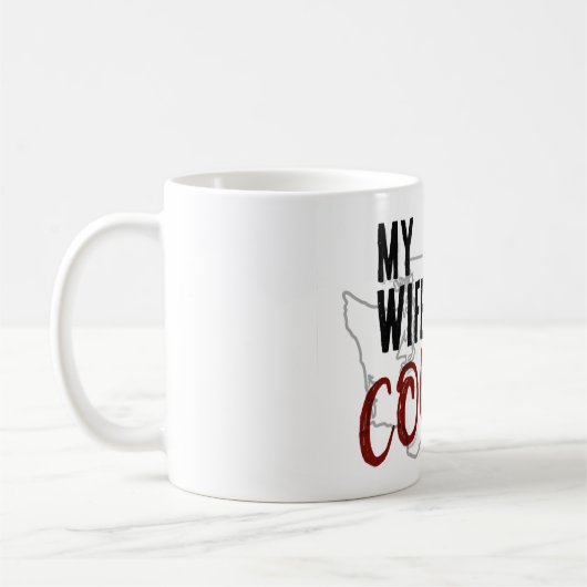 Tasse Ma femme est un couguar (Gauche)