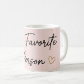Tasse Ma Personne Préférée – Saint-Valentin romant (Devant droit)