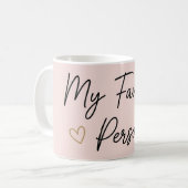 Tasse Ma Personne Préférée – Saint-Valentin romant (Devant gauche)