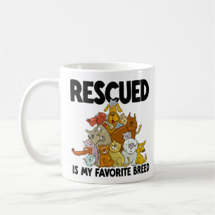 Tasse Ma Race Préférée est Chien et Chat Sauvée