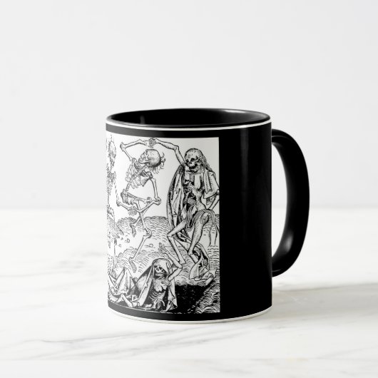 Tasse macabre de danse (Devant droit)