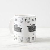 Tasse Machine à Coudre Victorienne (Devant gauche)