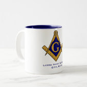 Tasse maçonnique de loge de style moderne (Devant gauche)