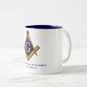 Tasse maçonnique de loge de style moderne (Devant droit)