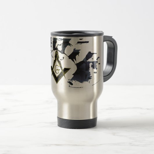 Tasse MAÇONNIQUE de VOYAGEUR (Devant droit)