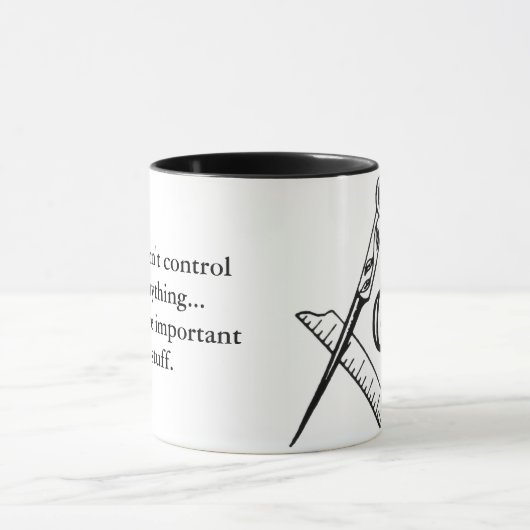 Tasse maçonnique nous ne commandons pas tout (Centre)