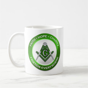 Tasse maçonnique verte