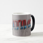 Tasse Magique Créative en 3D avec Typographie Fond (Devant droit)