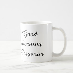 Tasse magnifique bonjour