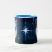 Tasse magnifique d'ange bleu de saphir de (Centre)