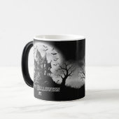 Tasse Maison Hantée Monochrome (Devant gauche)