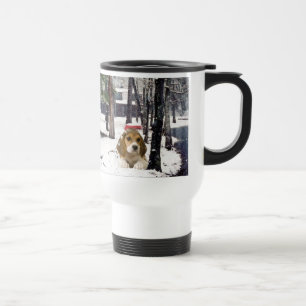 Tasse majestueuse de voyage de neige de beagle