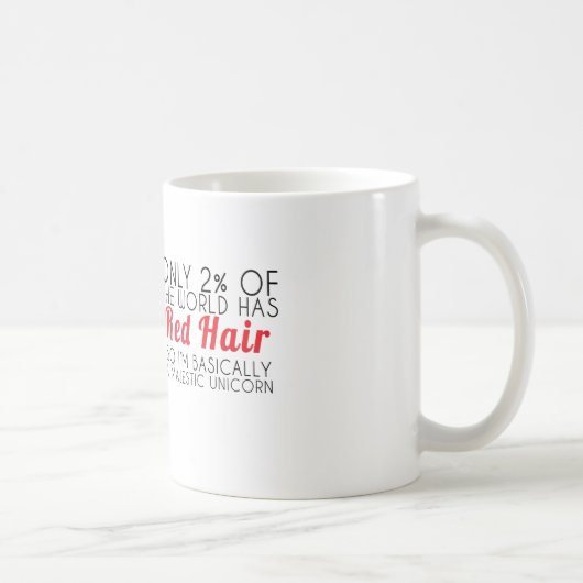 Tasse majestueuse des textes de licorne de cheveux (Droite)