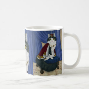Tasse majestueuse royale de chat de chat à deux