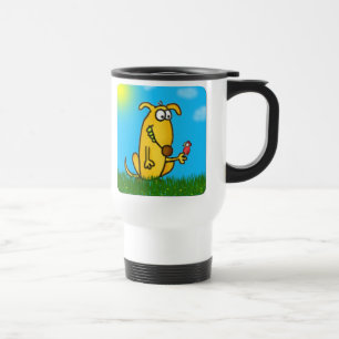 Tasse maladroite de voyage de chien