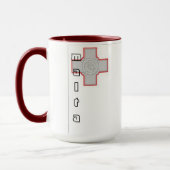 Tasse maltaise de drapeau de Malte (Gauche)