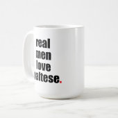 Tasse maltaise de vrai amour d'hommes (Devant gauche)