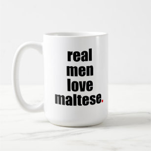 Tasse maltaise de vrai amour d'hommes
