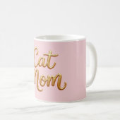 Tasse Maman Chat Rose. (Devant droit)