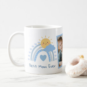 Tasse Maman Chérie Arc-en-Ciel Bleu Bohème
