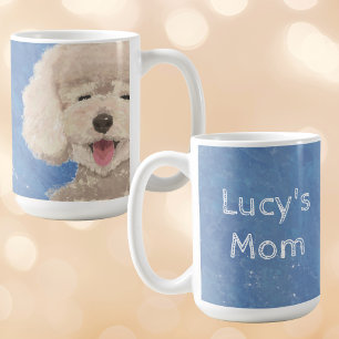 Tasse Maman Chien Caniche Nom Personnalisé Cadeau