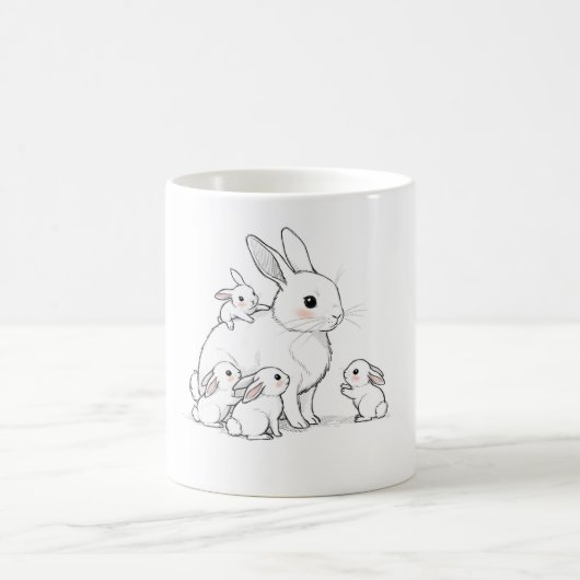 Tasse Maman Lapin & Bébés (Centre)