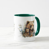 Tasse Maman Ourse Marron et Ourson (Devant droit)