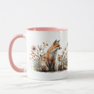 Tasse Maman Renard Rouge avec Petit