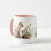 Tasse Maman Renard Rouge avec Petit (Devant gauche)
