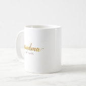 Tasse Mamie | Annonce personnalisée de bébé “EST” (Devant gauche)