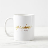 Tasse Mamie | Annonce personnalisée de bébé “EST” (Gauche)